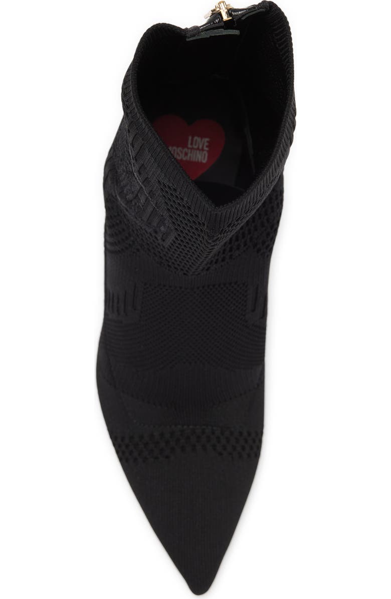 Love Moschino Sock Knit Bootie, Alternate, color,