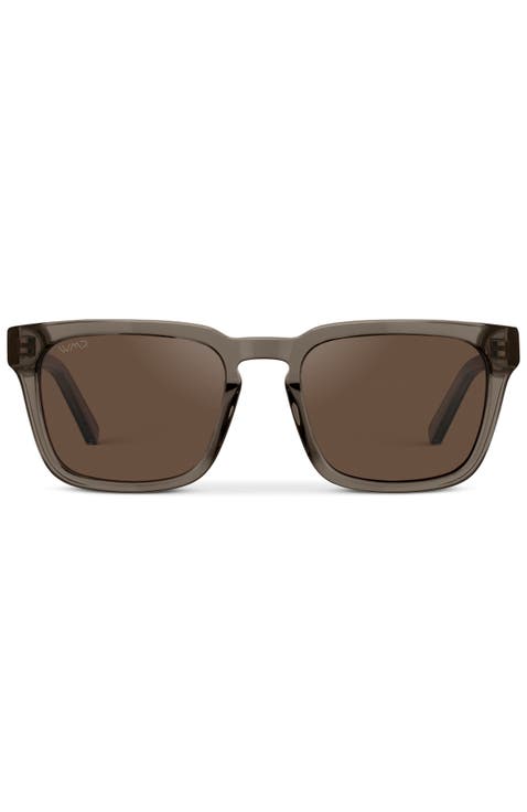Maverick - 52mm Square Polarized Sunglasses