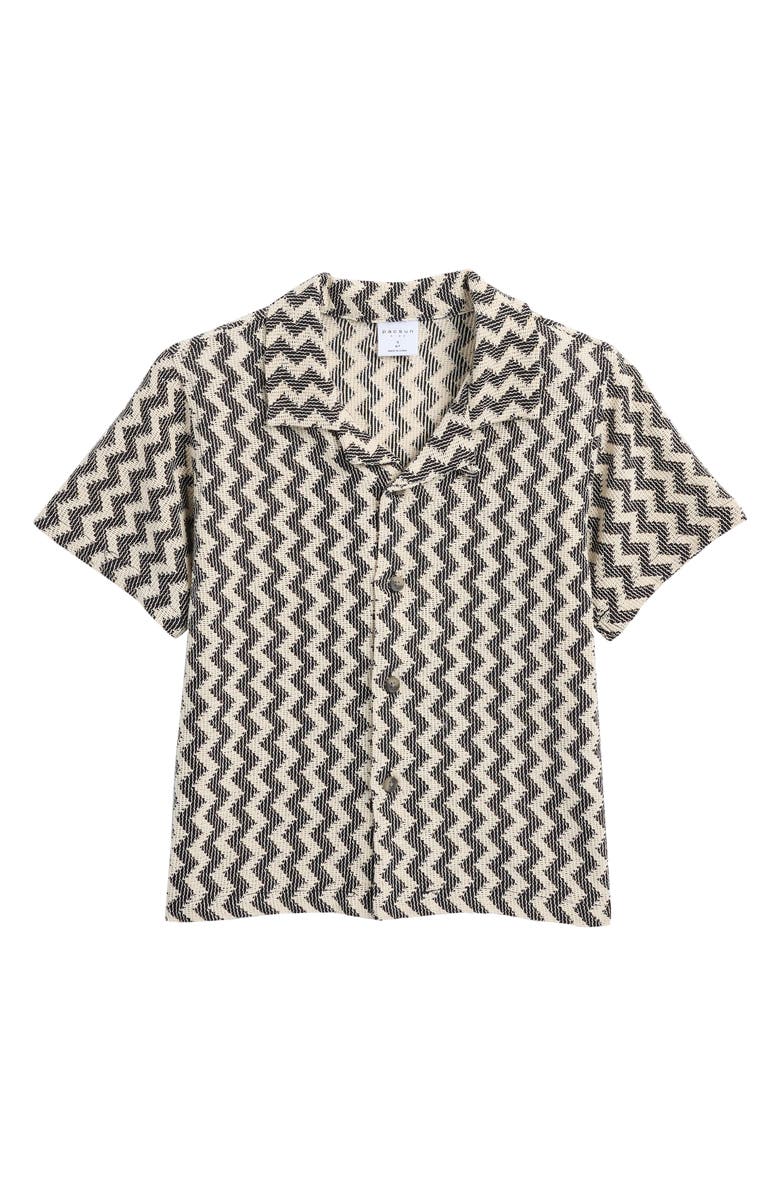 PacSun Kids' Chevron Cotton Camp Shirt, Main, color, 