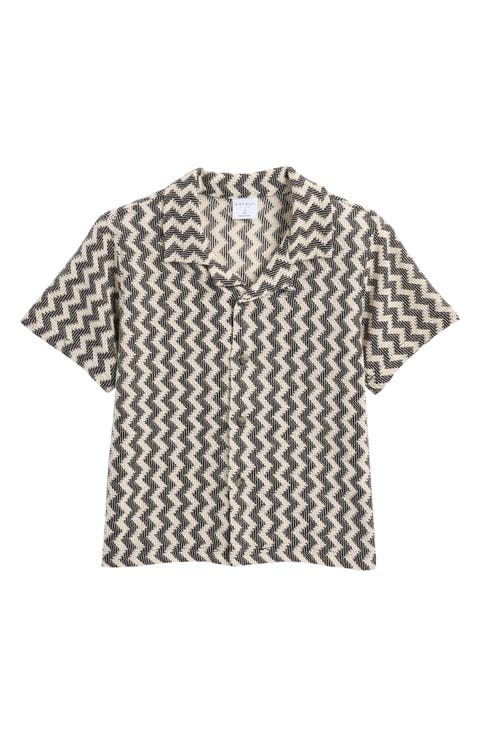 Kids' Chevron Cotton Camp Shirt (Little Kid & Big Kid)