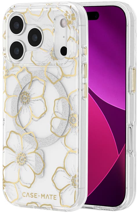 Floral Gems Magsafe Case For Apple Iphone 17 Pro
