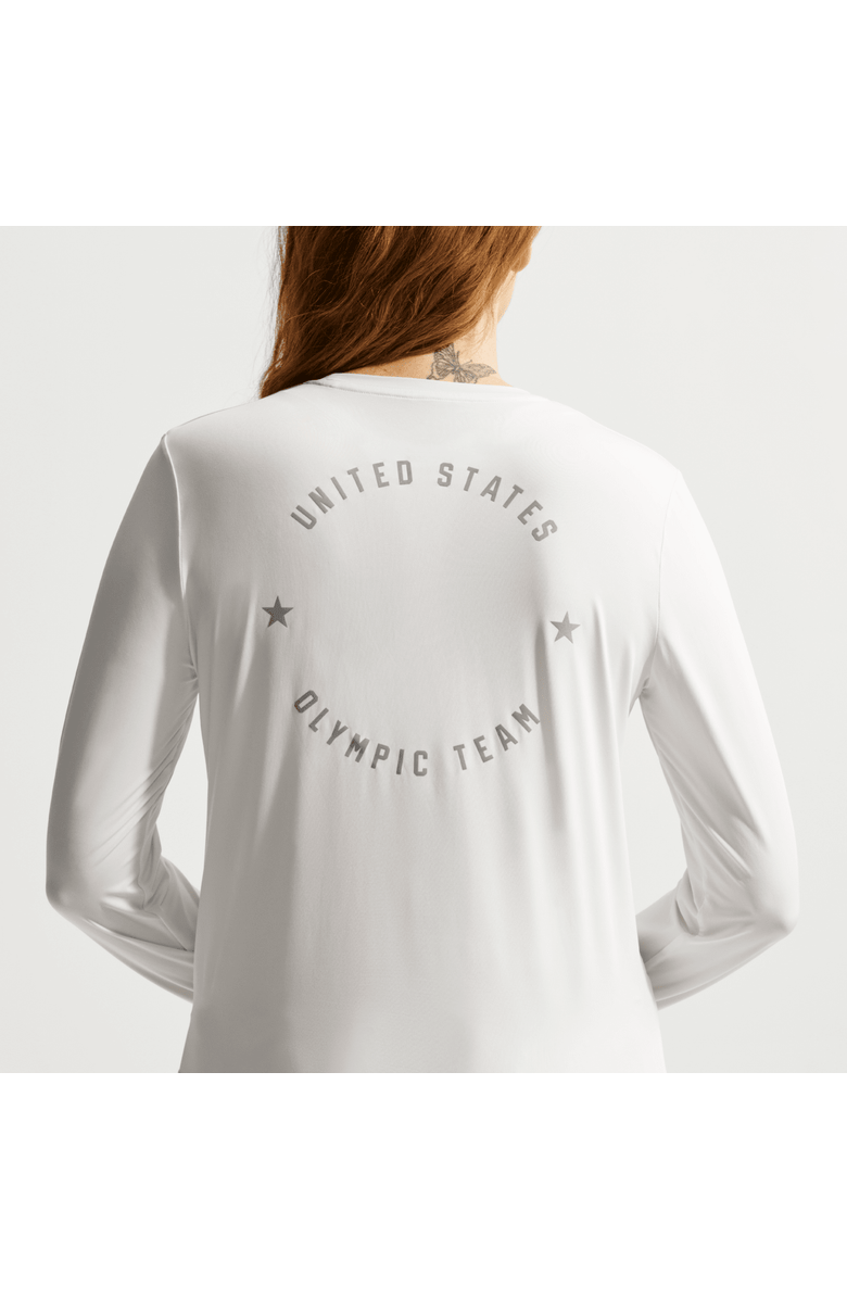 Nike Women's Nike ACG  White Team USA Dri-FIT Primary Logo Long Sleeve T-Shirt, Alternate, color, White