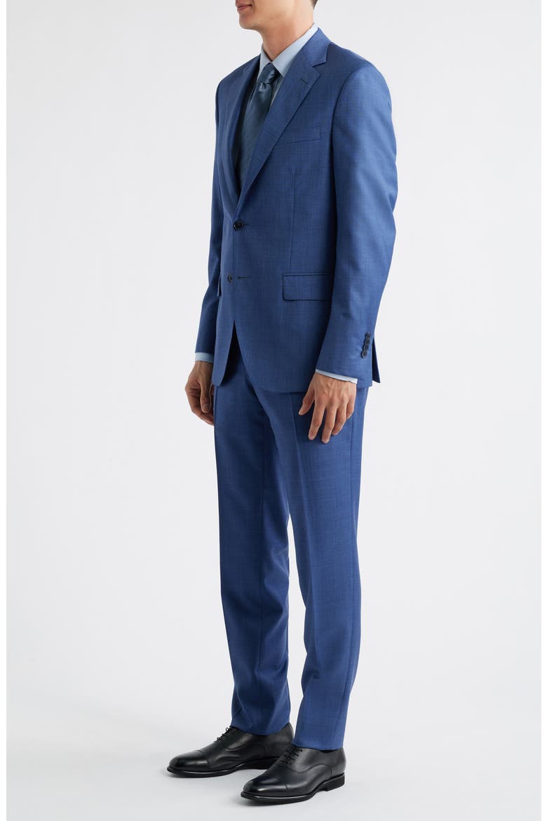 Hartford Classic Fit Blue Wool Suit, Alternate, color, MEDIUM BLUE