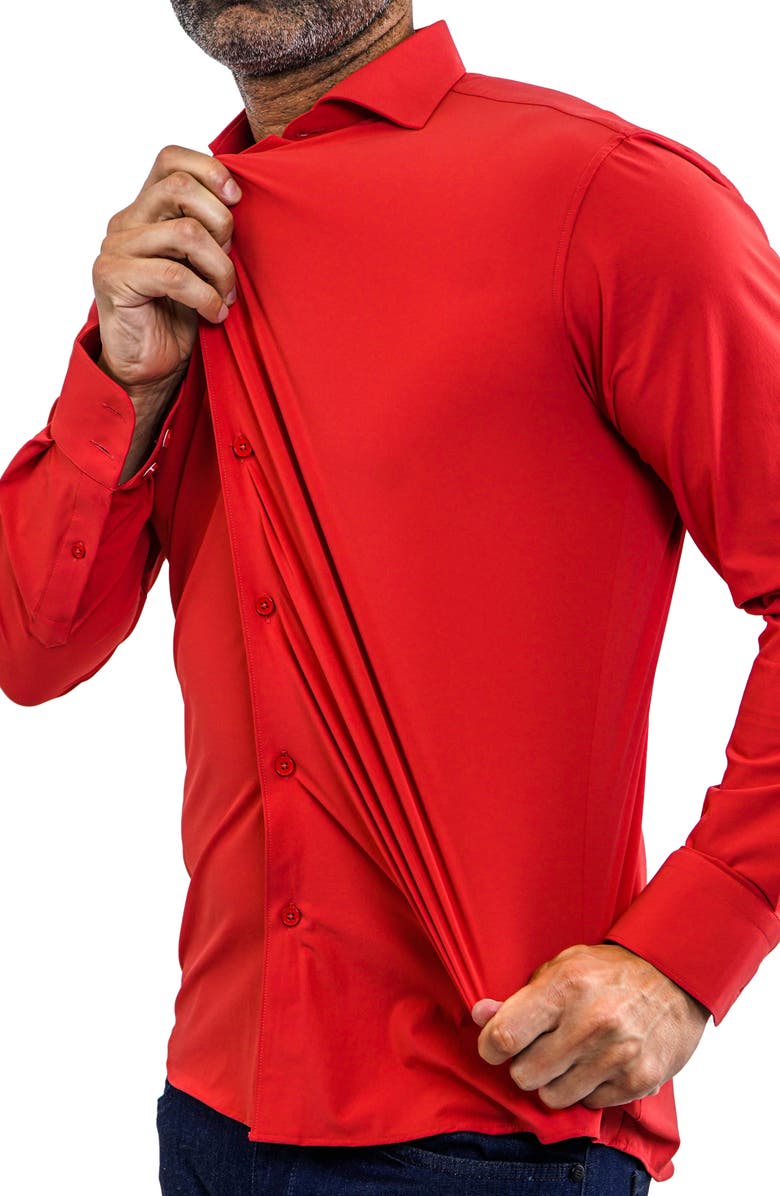 Maceoo Einstein Stretchcore Performance Button-Up Shirt, Alternate, color, 