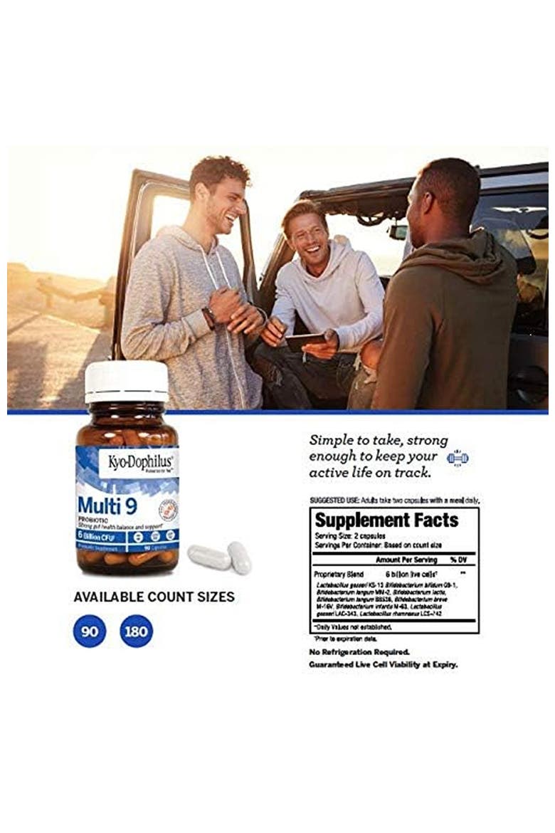 Multi 9  Probiotic, Strong gut health balance and support, 180 capsules, Alternate, color, None
