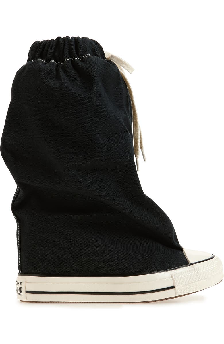 Vaquera x Converse Gender Inclusive Canvas Knee High Slouch Boot, Alternate, color, Black 1