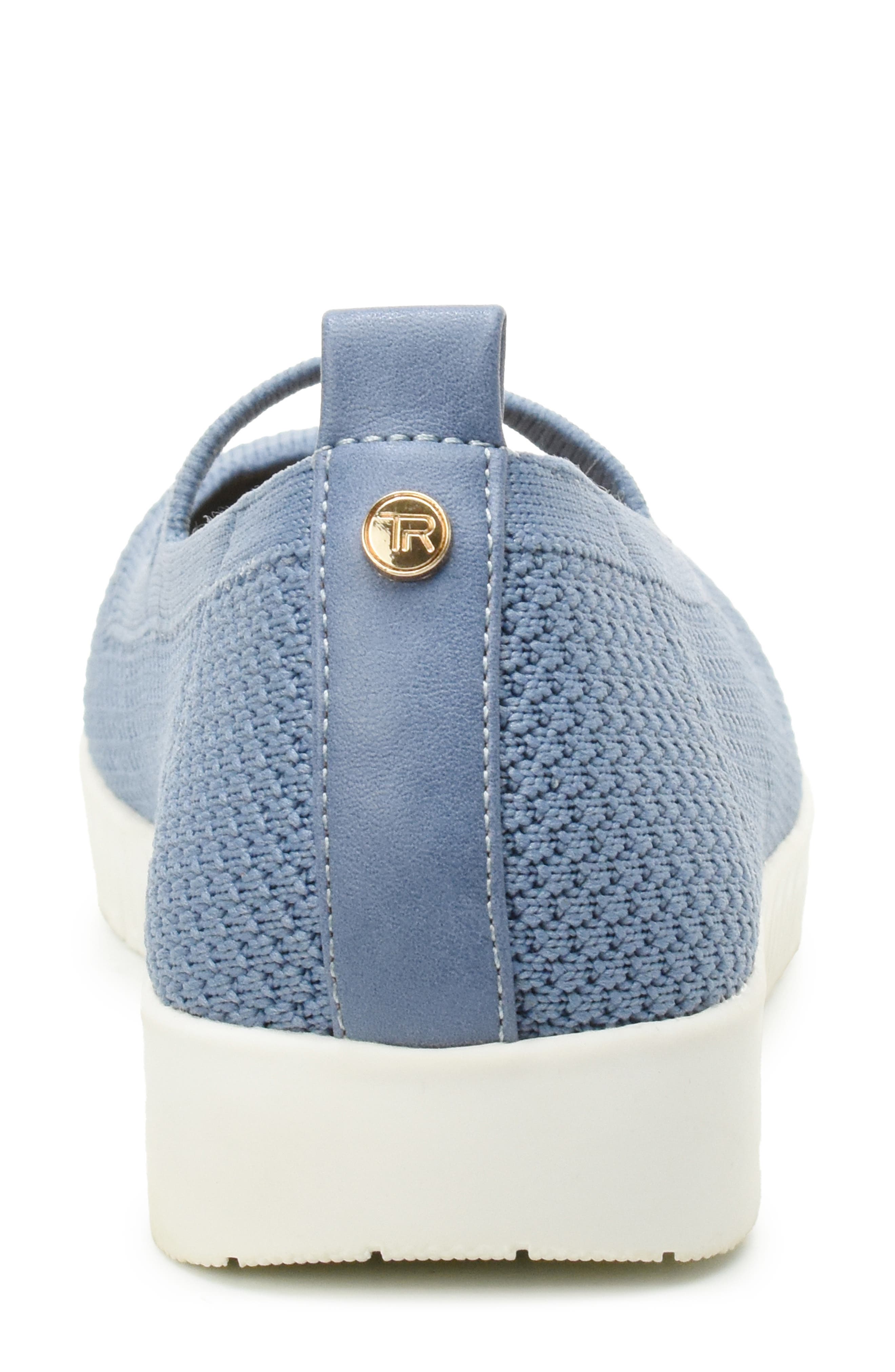 Taryn Rose Flexible Mary Jane Slip On Flat, Alternate, color, Blue