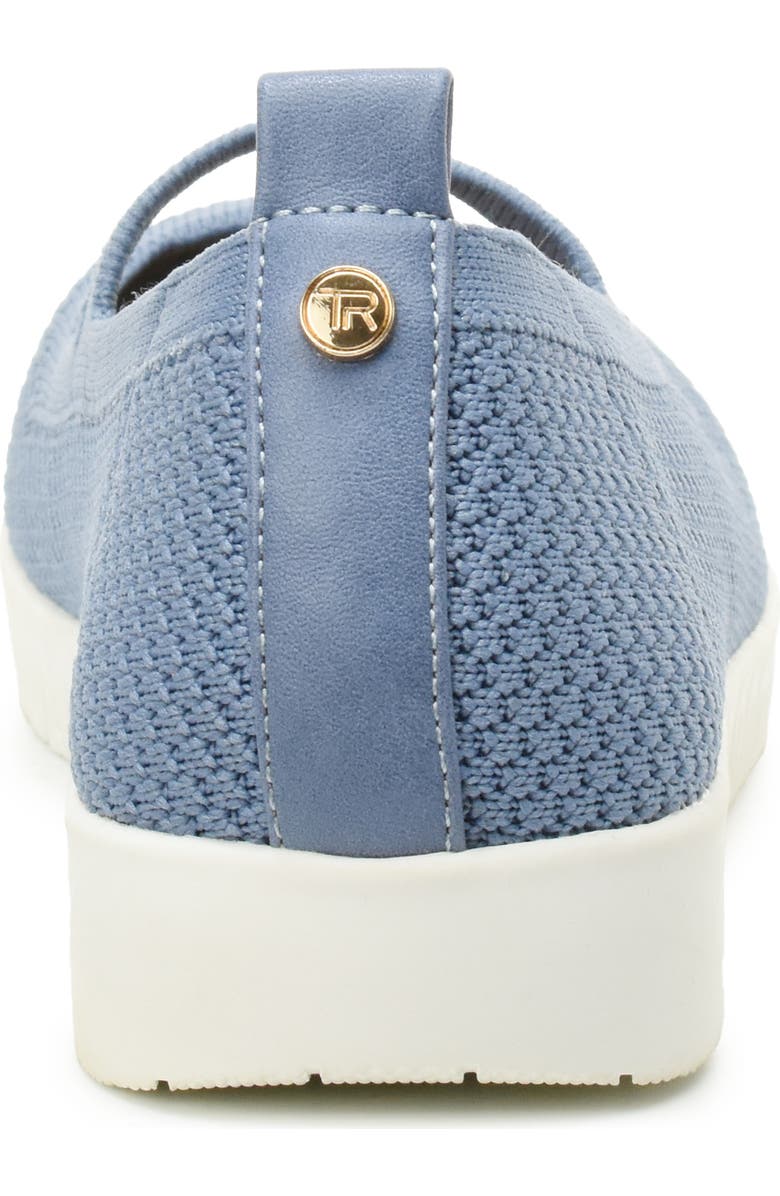 Taryn Rose Flexible Mary Jane Slip On Flat, Alternate, color, Blue