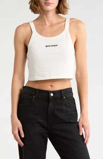 Palm Angels Logo Embroidered Tank Top