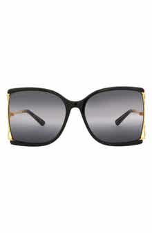 60mm Oversize Butterfly Sunglasses