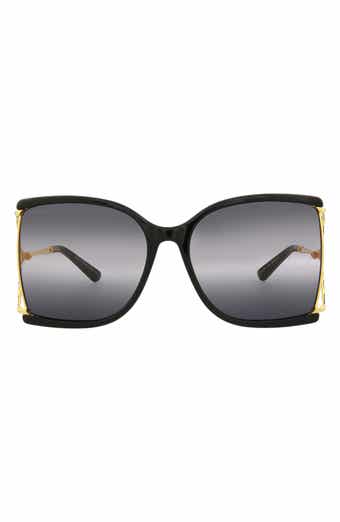60mm Oversize Butterfly Sunglasses