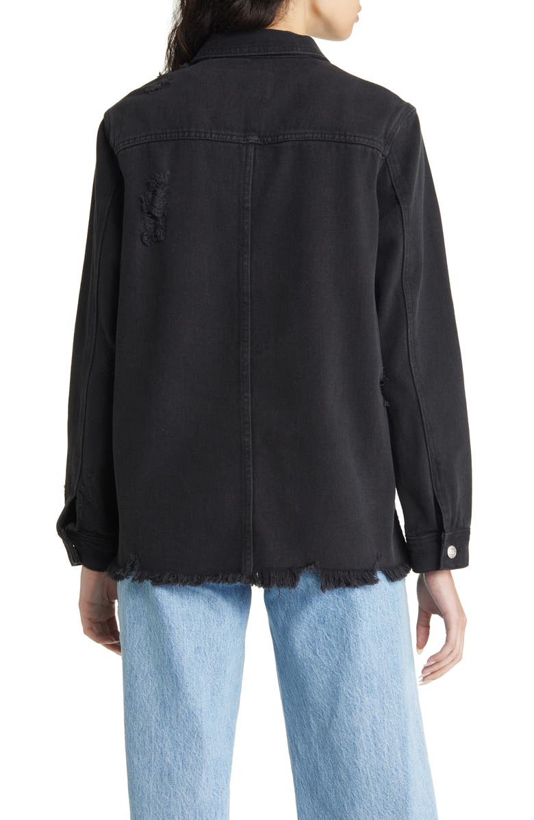 Thread & Supply Villa Frayed Denim Jacket, Alternate, color,