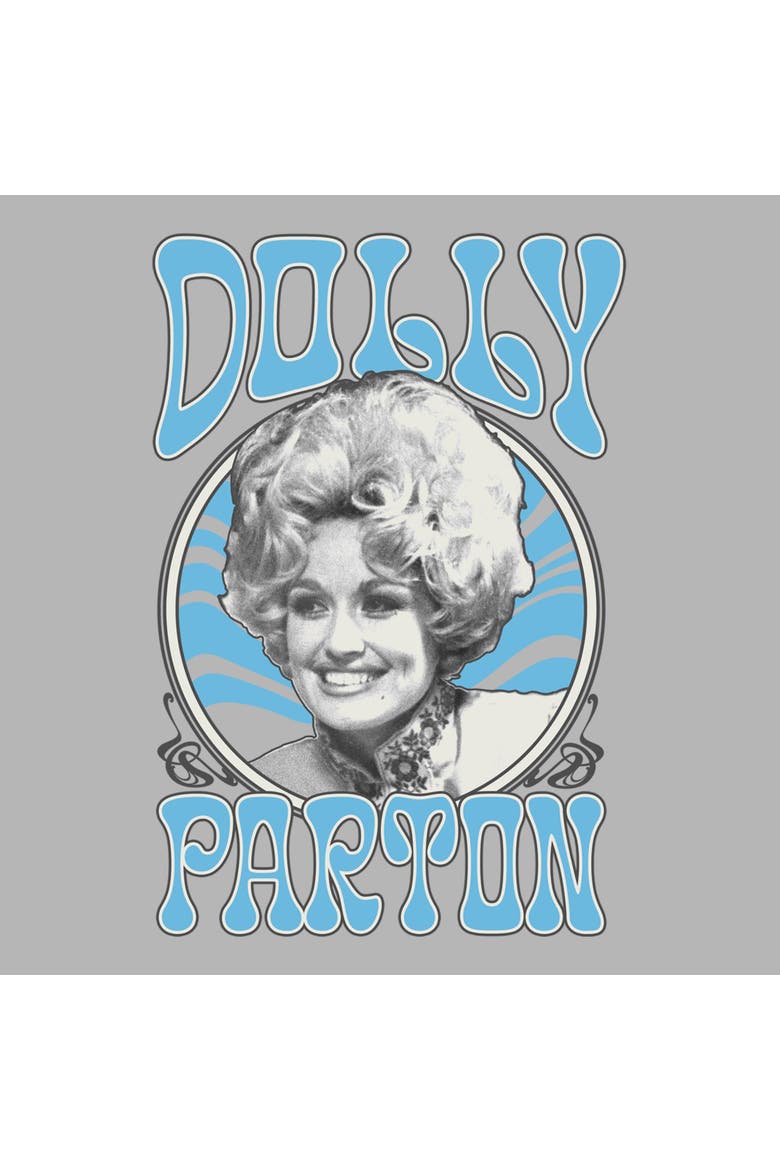 Junior's Groovy Frame Badge Sweatshirt, Alternate, color, Heather Gray