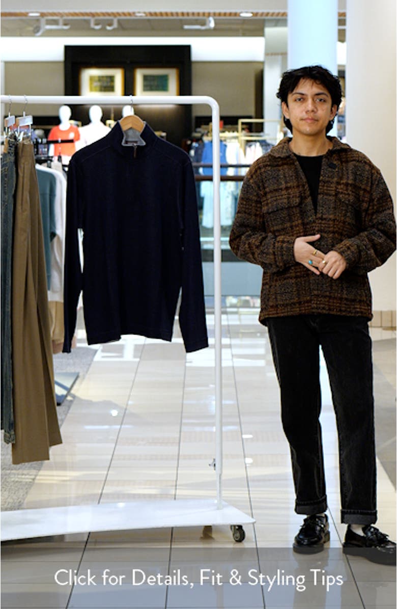 Icon Reversible Cotton Blend Quarter Zip Pullover, sales video thumbnail