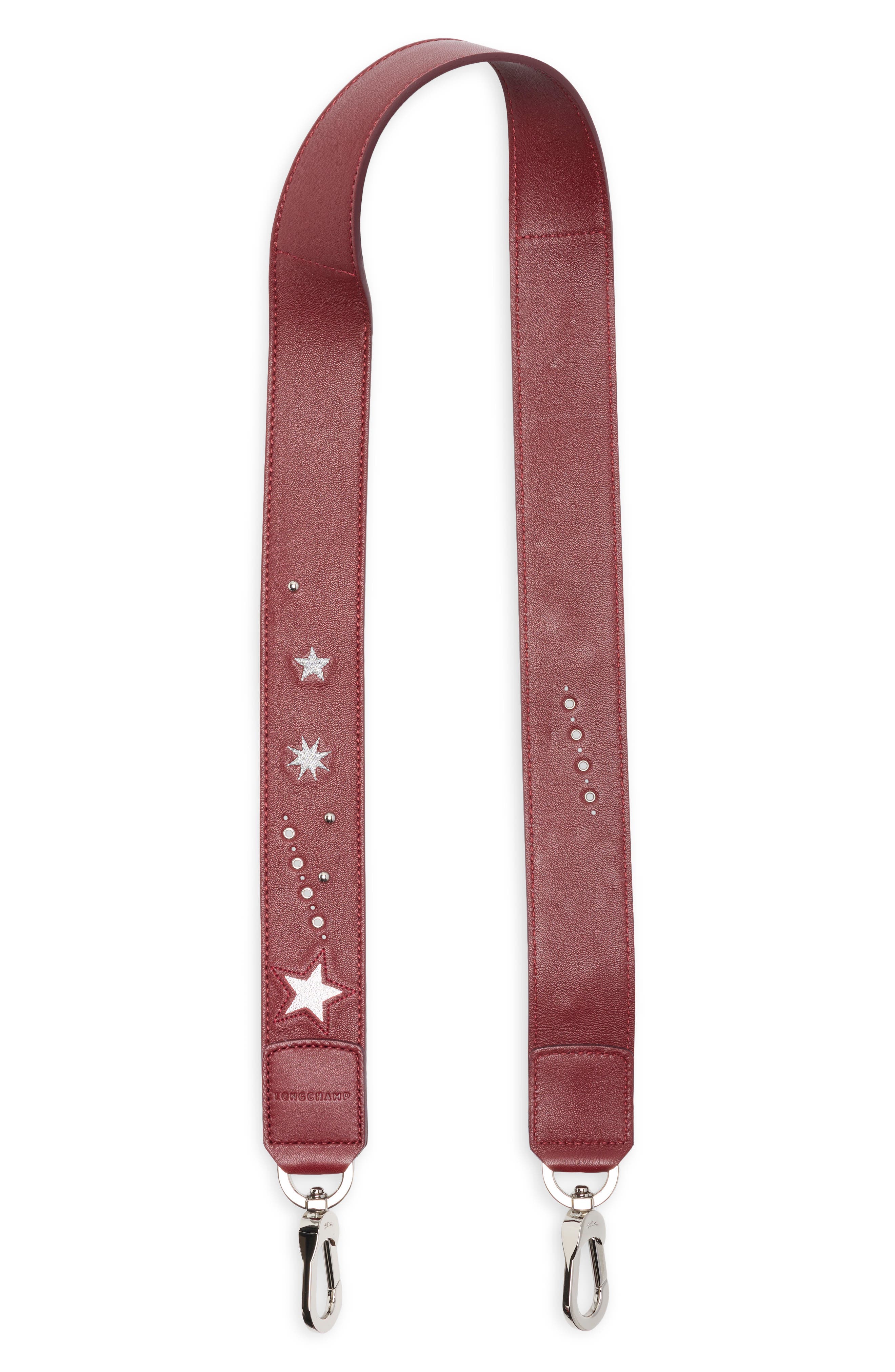 Longchamp Star Leather Bag Strap