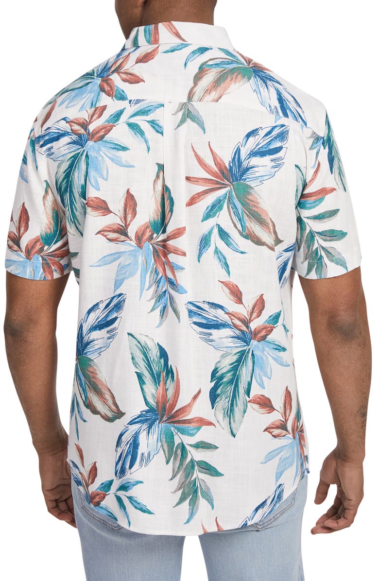 Johnny Bigg Monaco Floral Short Sleeve Button-Up Shirt, Alternate, color,