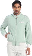 Members Only Men's Seersucker Iconic Racer Jacket