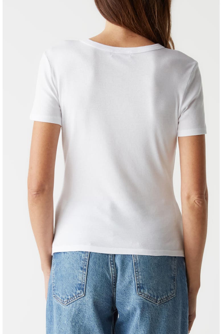 Mady Crew Neck T-Shirt, Alternate, color, WHITE