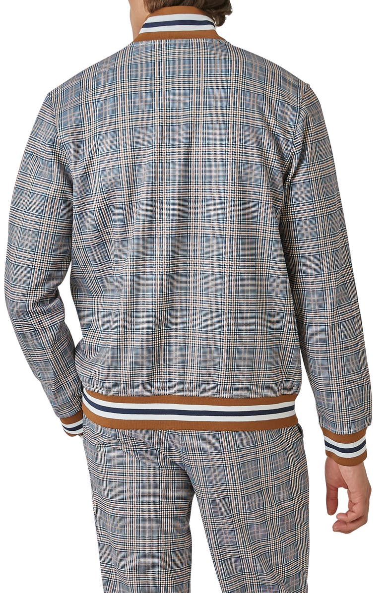 Ben Sherman Glen Plaid Track Jacket, Alternate, color,