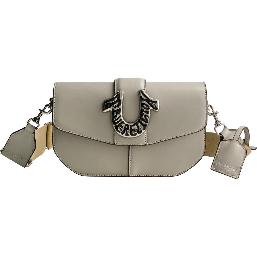 True Religion Shoulder Bag With Signature Logo Accent In Gray