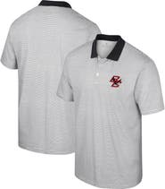 COLOSSEUM Men's Colosseum White Boston College Eagles Print Stripe Polo