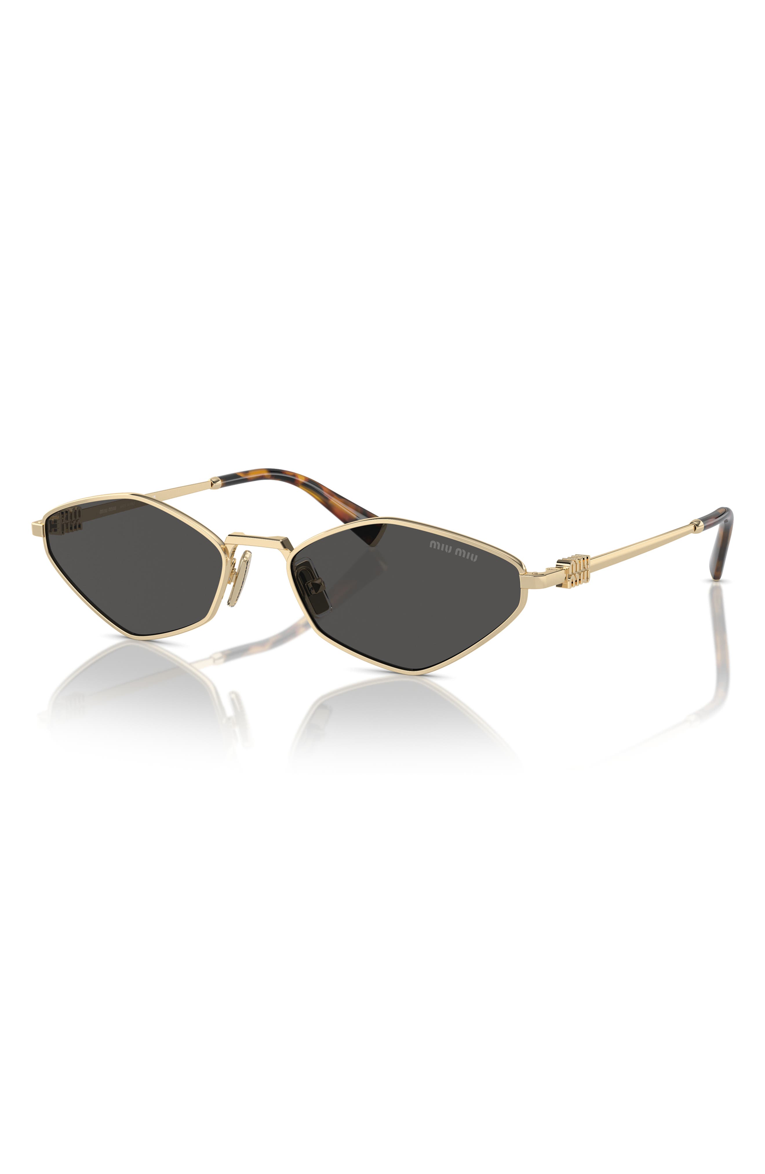Miu Miu 0MU 55RS 7OE5R2 Gold Irregular Sunglasses Amazon.com: Miu Miu MU 55RS - 7OE1A1 Sunglasses ANTIQUE GOLD  main image 4
