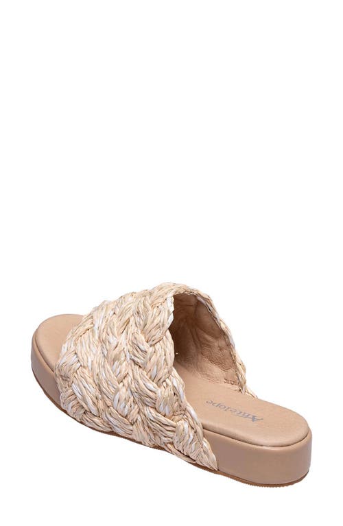 Antelope Bray Raffia Slide Sandal In Natural
