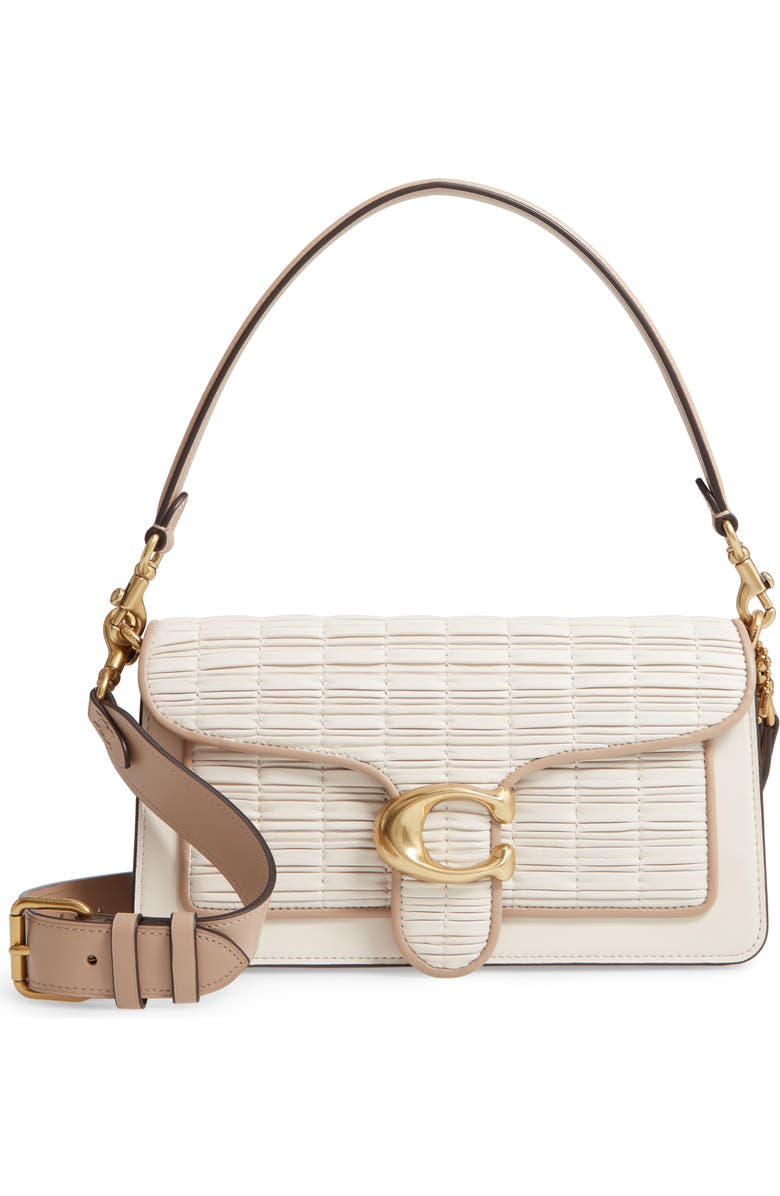 COACH Tabby Pleated Leather Shoulder Bag, Main, color,