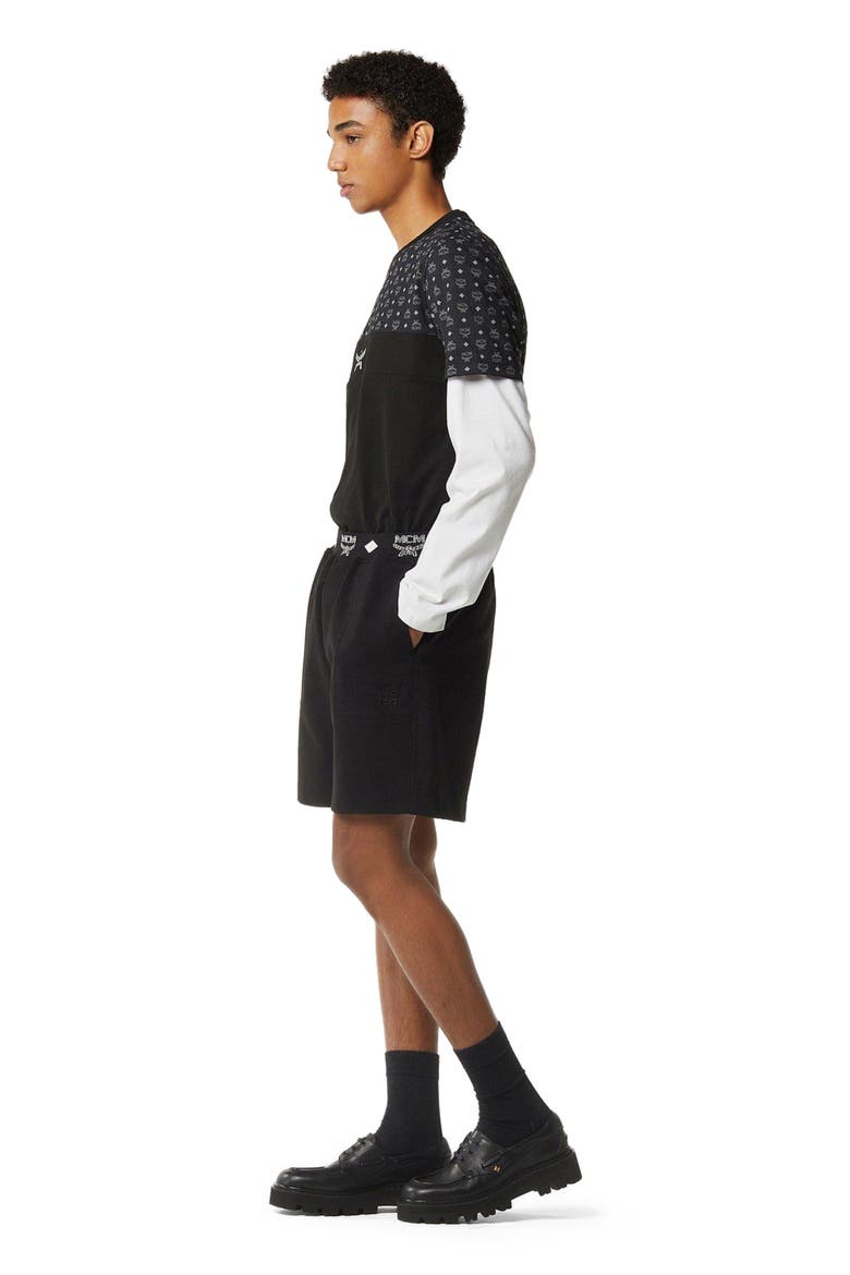 Essential Logo Ponte Shorts, Alternate, color, Black