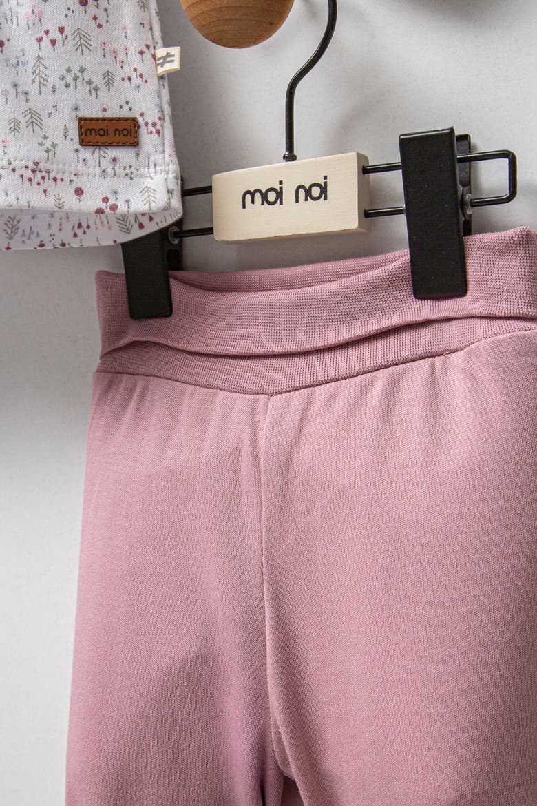 Flower Neckline Ruffle Outfit, Alternate, color, Pink