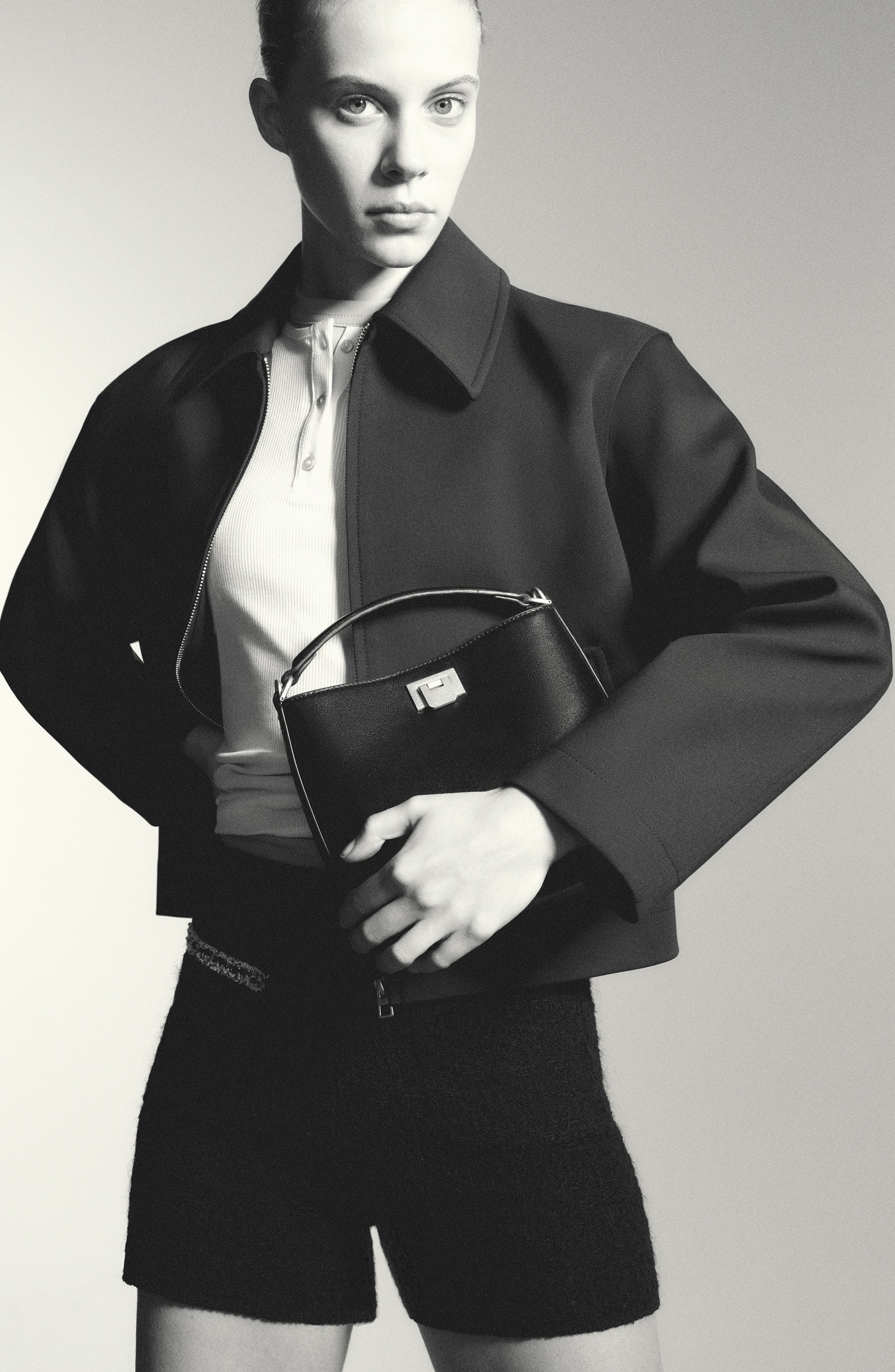 MANGO Mini Faux Leather Top Handle Bag, Alternate, color, 