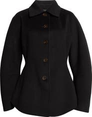 Róhe Double Faced Wool & Cashmere Sculptural Jacket