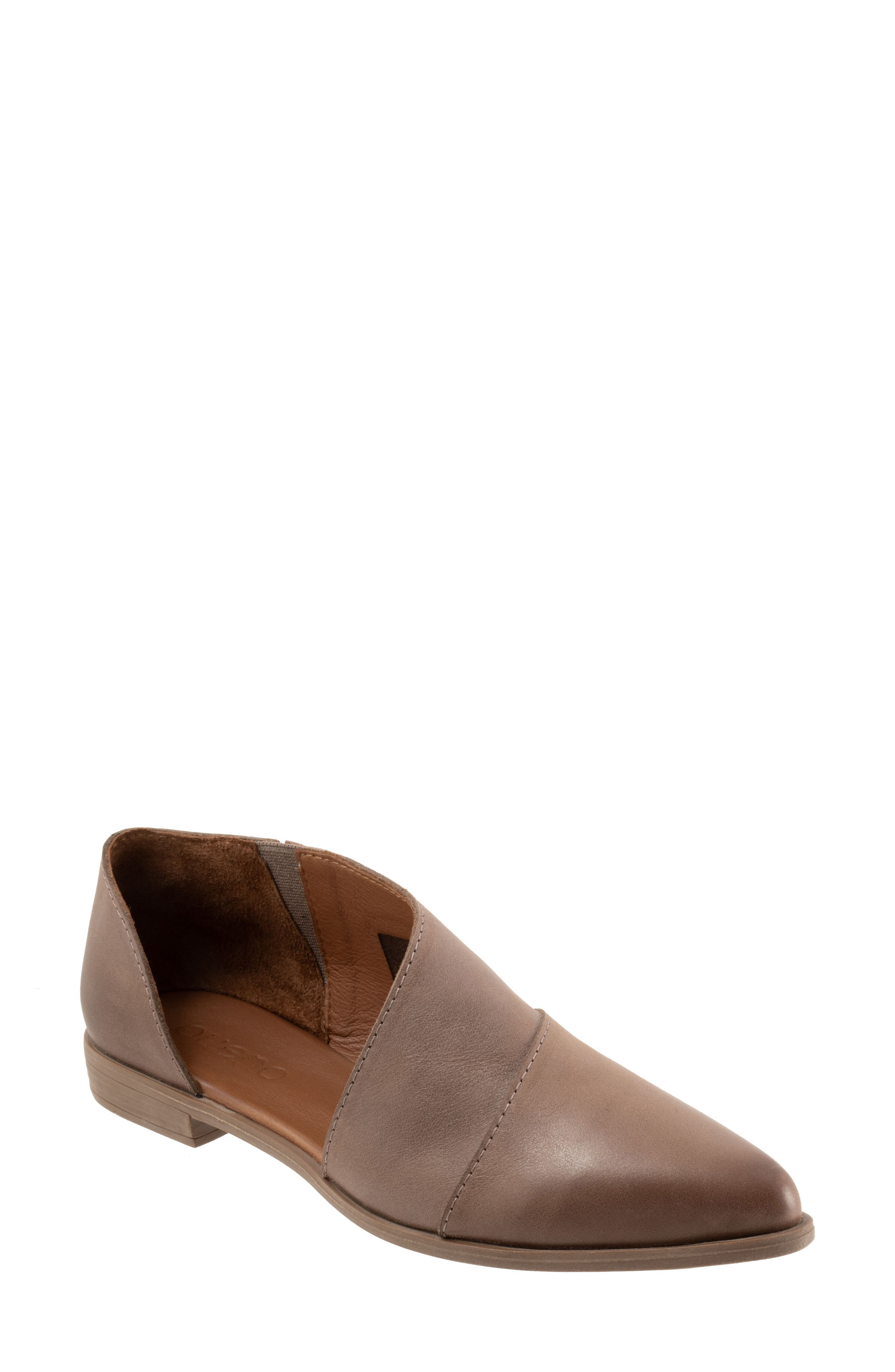 Bueno Blake Half D'Orsay Pointed Toe Flat, Main, color, 