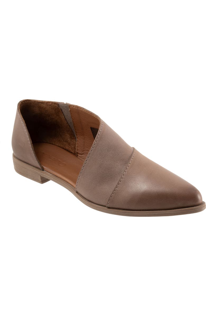 Bueno Blake Half D'Orsay Pointed Toe Flat, Main, color,