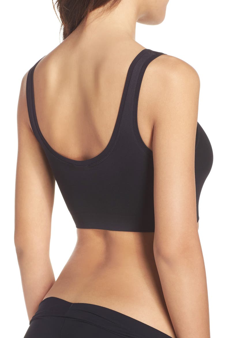 Touch Feeling Crop Top, Alternate, color, BLACK