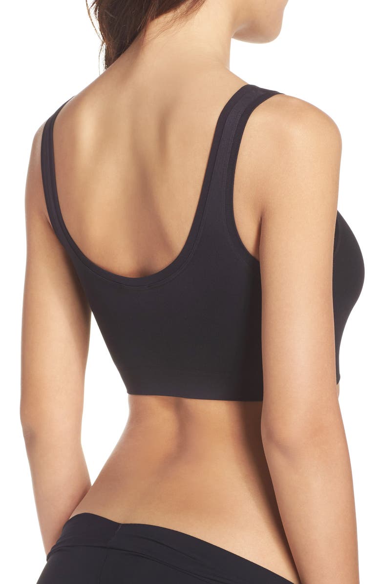 Hanro Touch Feeling Sports Bra, Alternate, color, Black