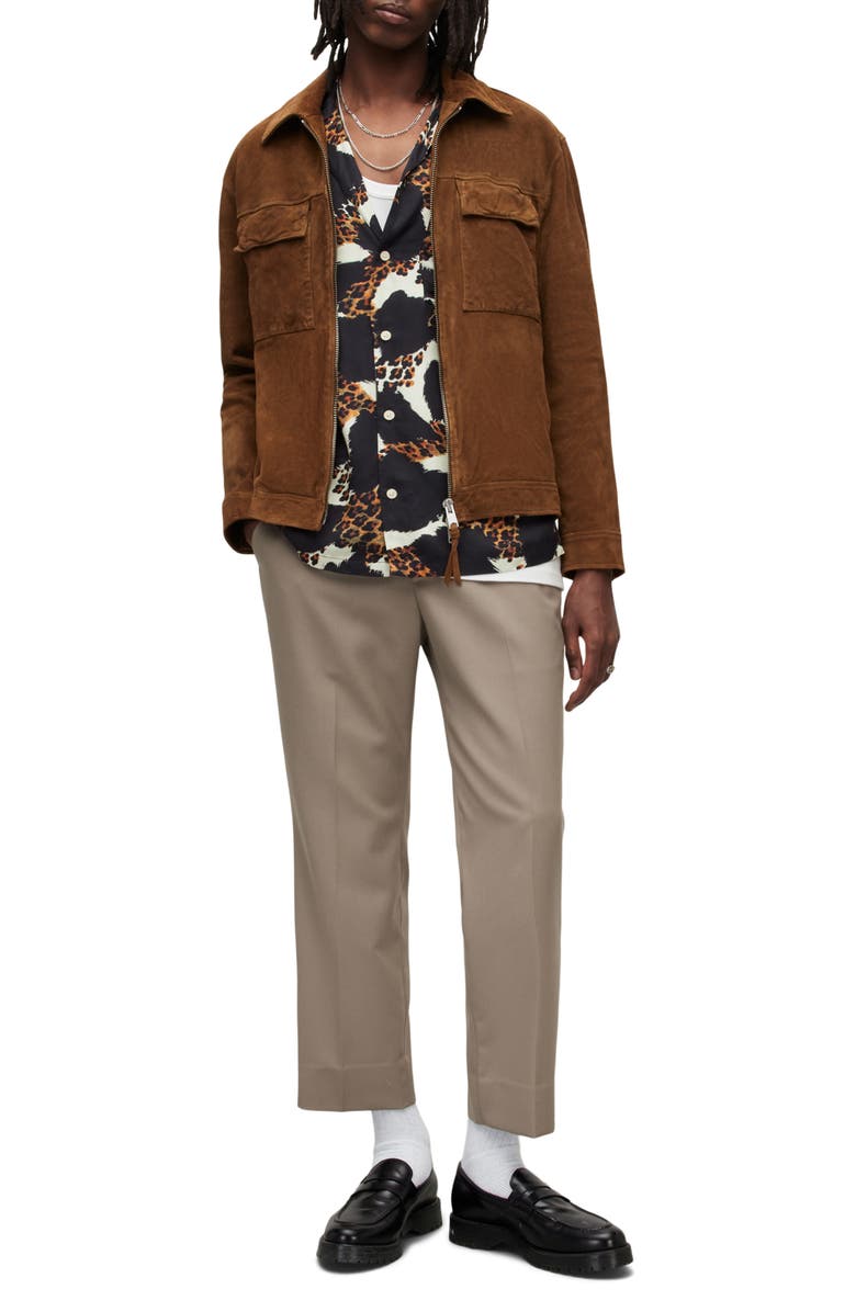 AllSaints Cozza Suede Jacket, Alternate, color, 