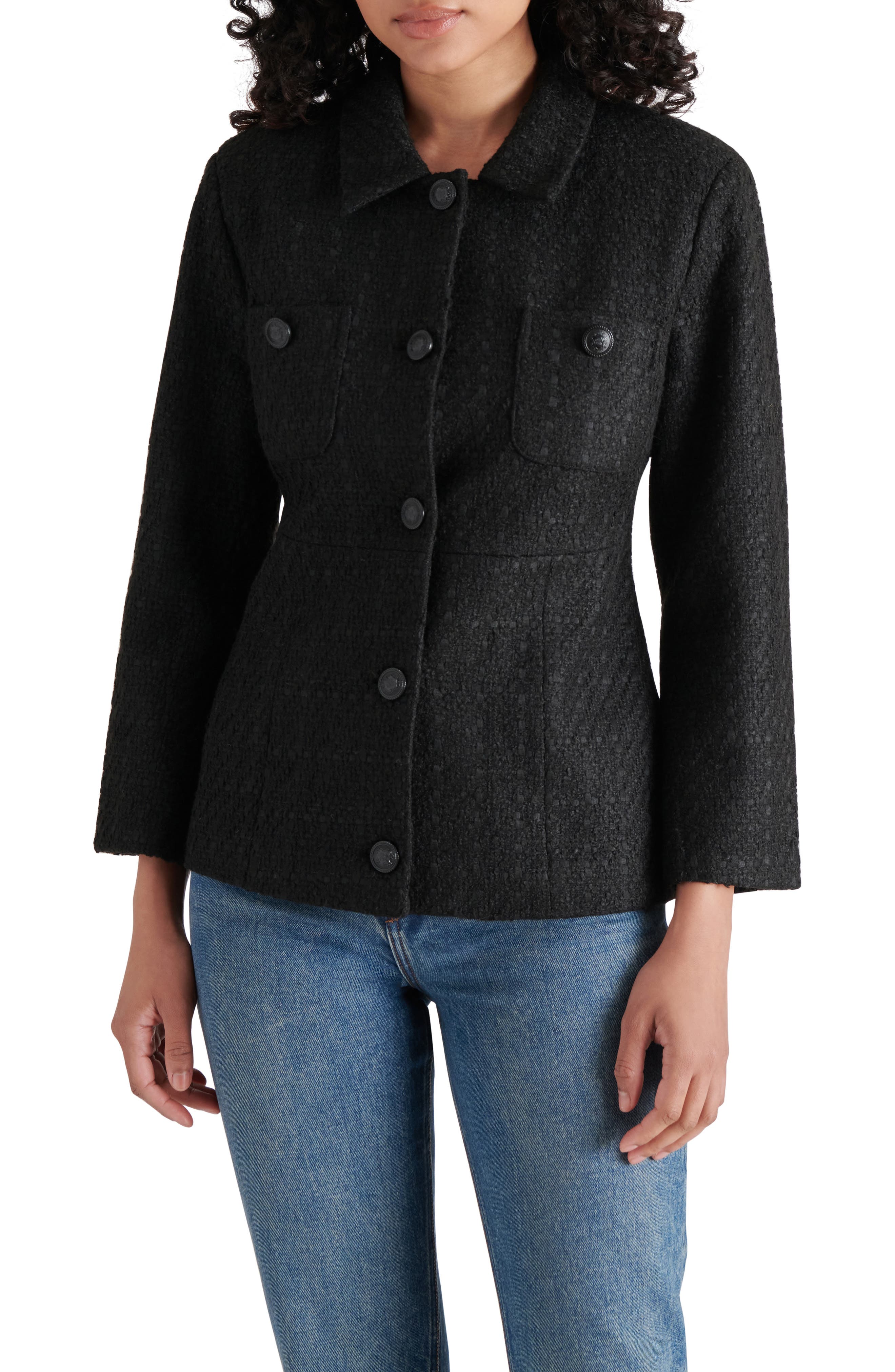 Steve Madden Eponine Tweed Blazer