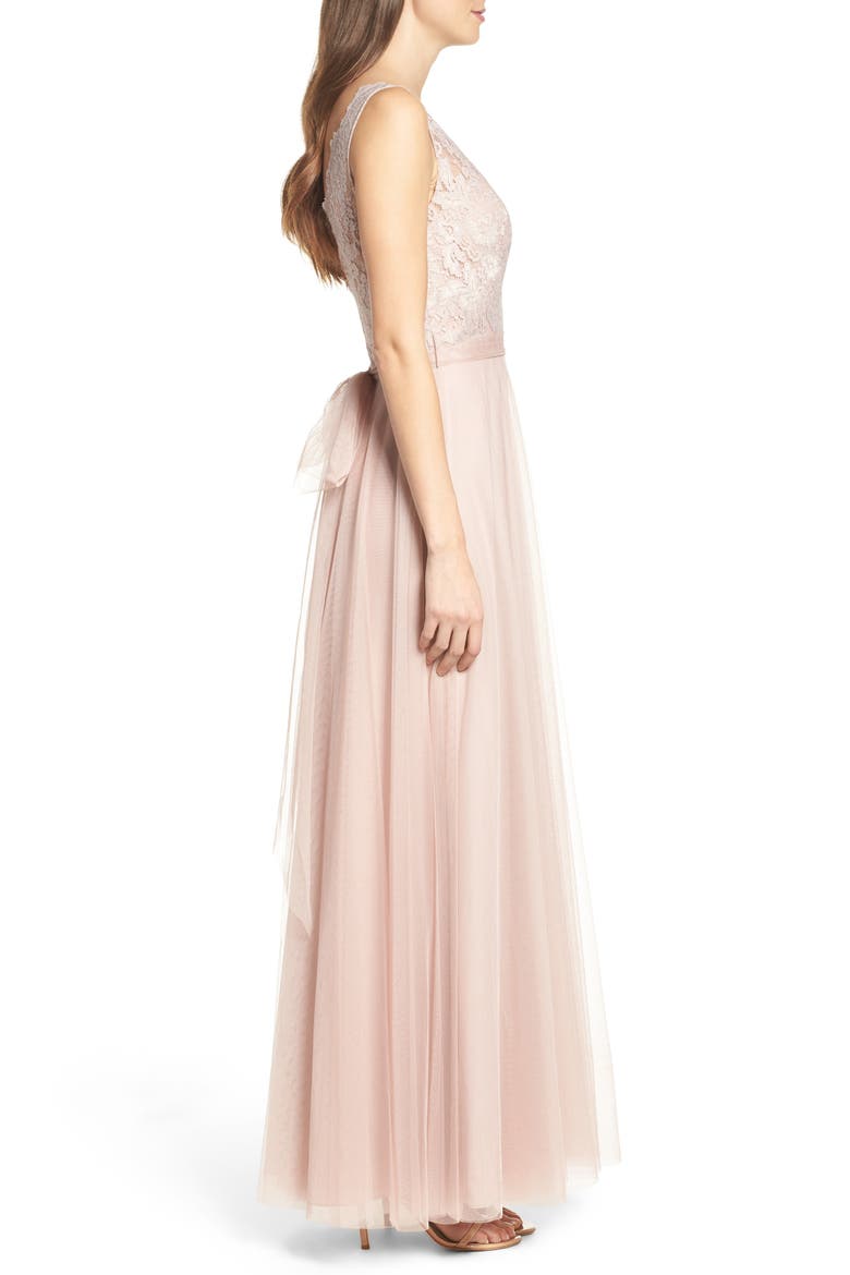 Desiree Tulle Dress, Alternate, color, BLUSH