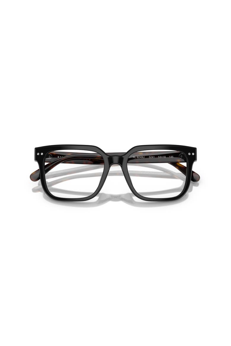 53mm Rectangle optical glasses, Alternate, color, Black