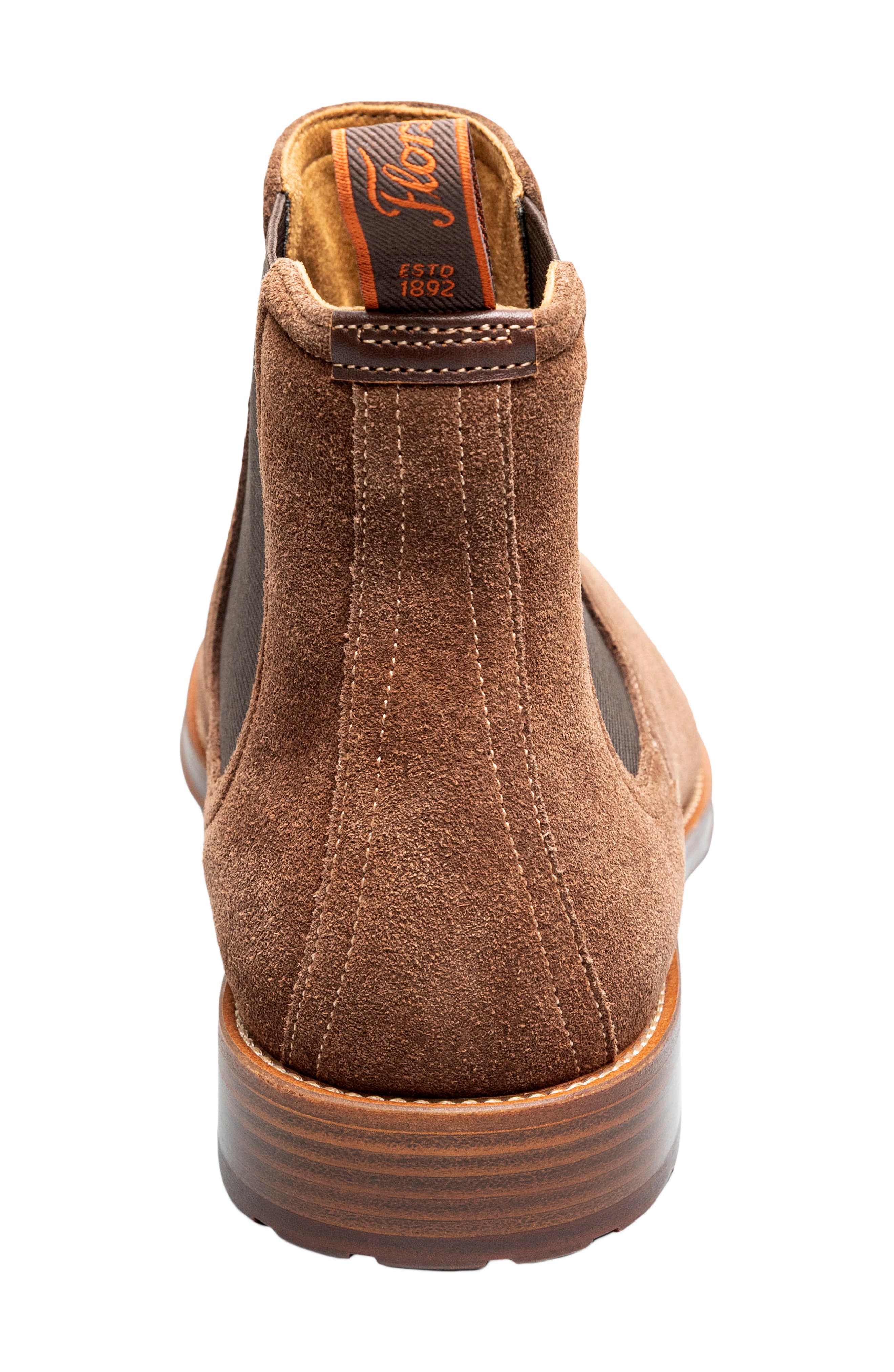 Ruvo Lug Chelsea Boot, Alternate, color, BRN SUEDE