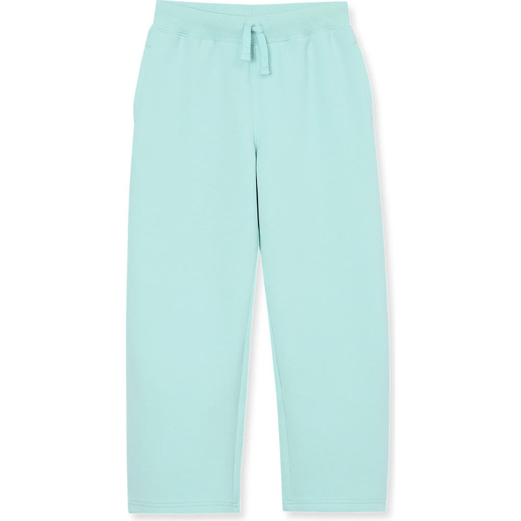 Lands' End Girls Plus Wide Leg Knit Pants In Aruba Blue