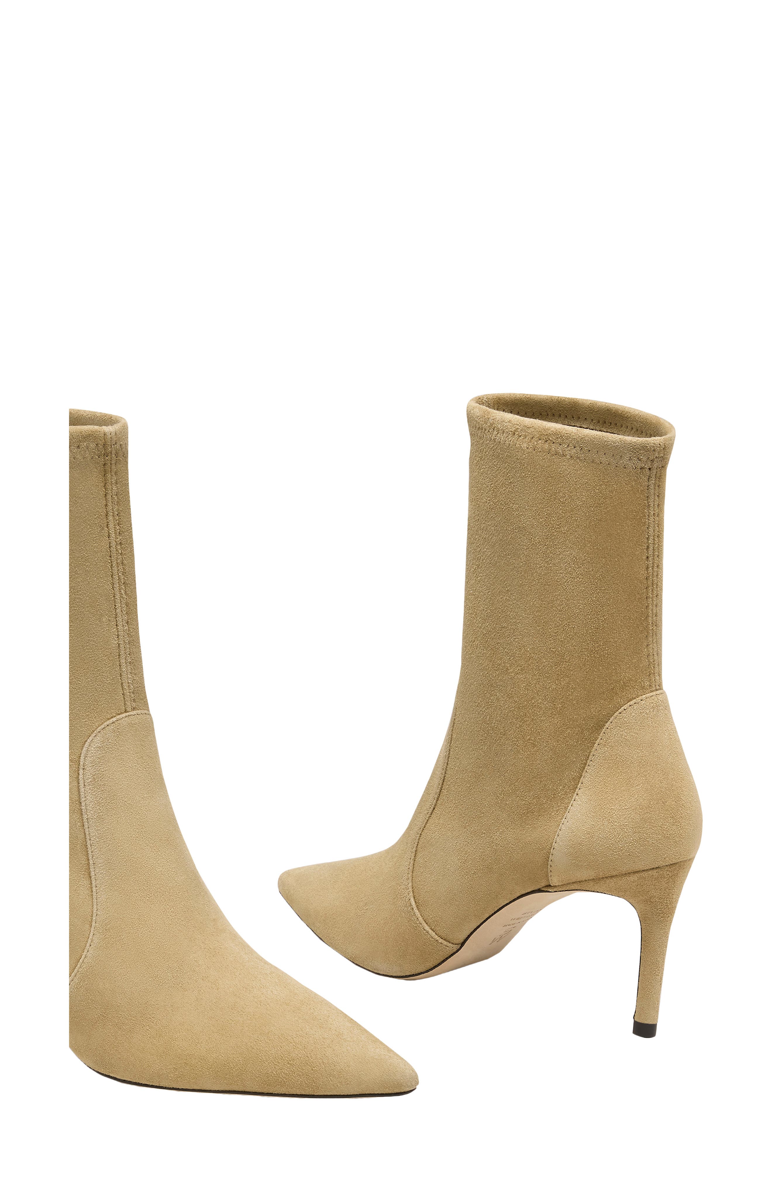 Stuart Pointed Toe Bootie, Alternate, color, GOLDEN OLIVE