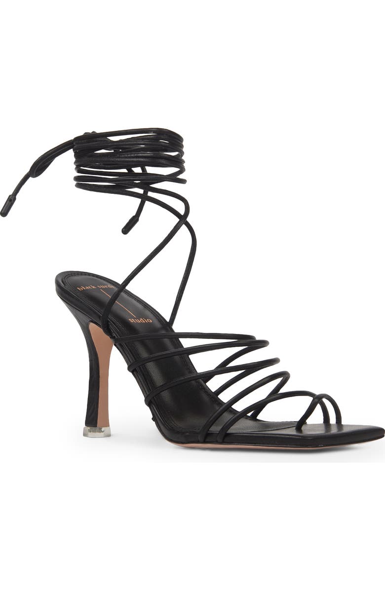 BLACK SUEDE STUDIO Luisa Ankle Tie Sandal, Main, color,