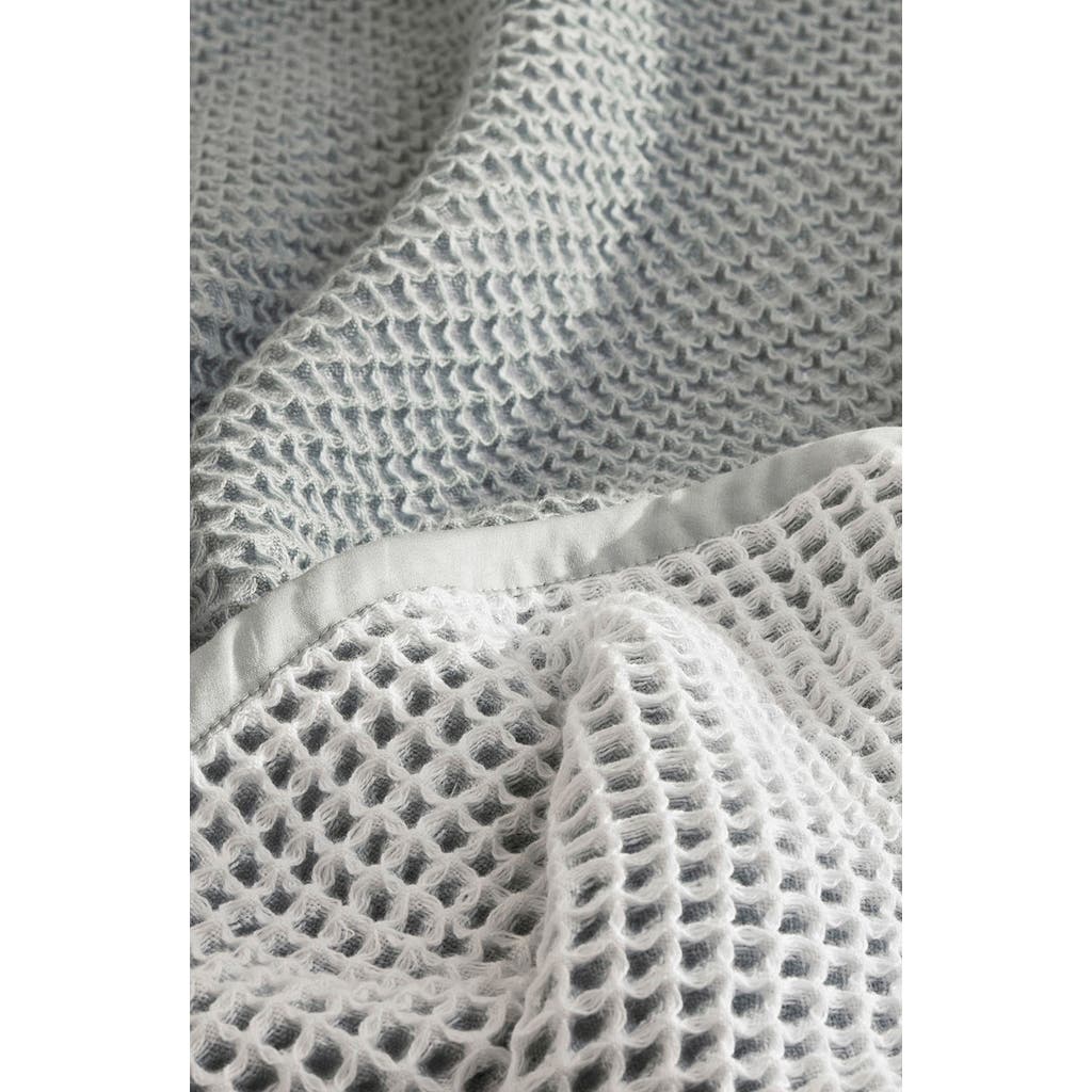 Boll & Branch Two-tone Organic Cotton Waffle Knit Bed Blanket