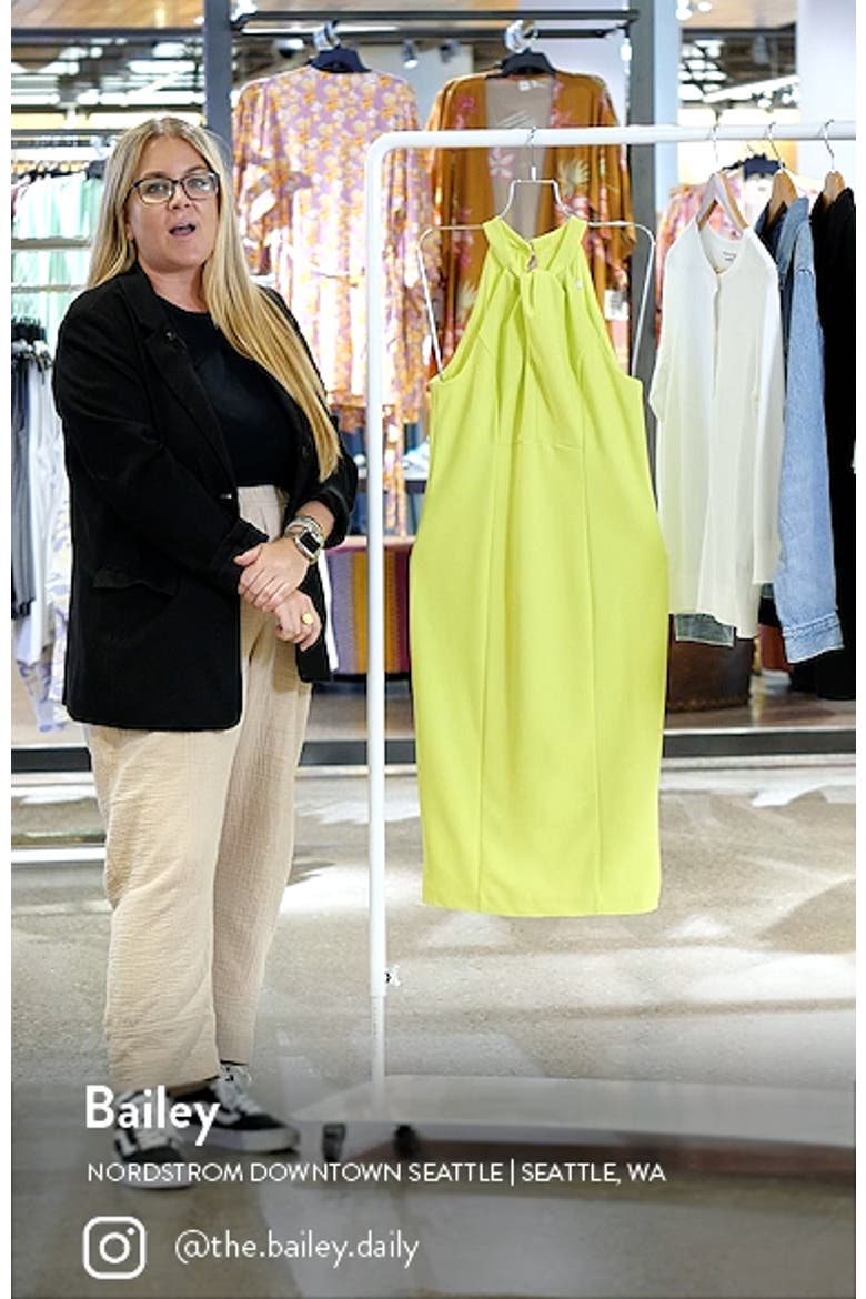 Twist Neck Sheath Dress video