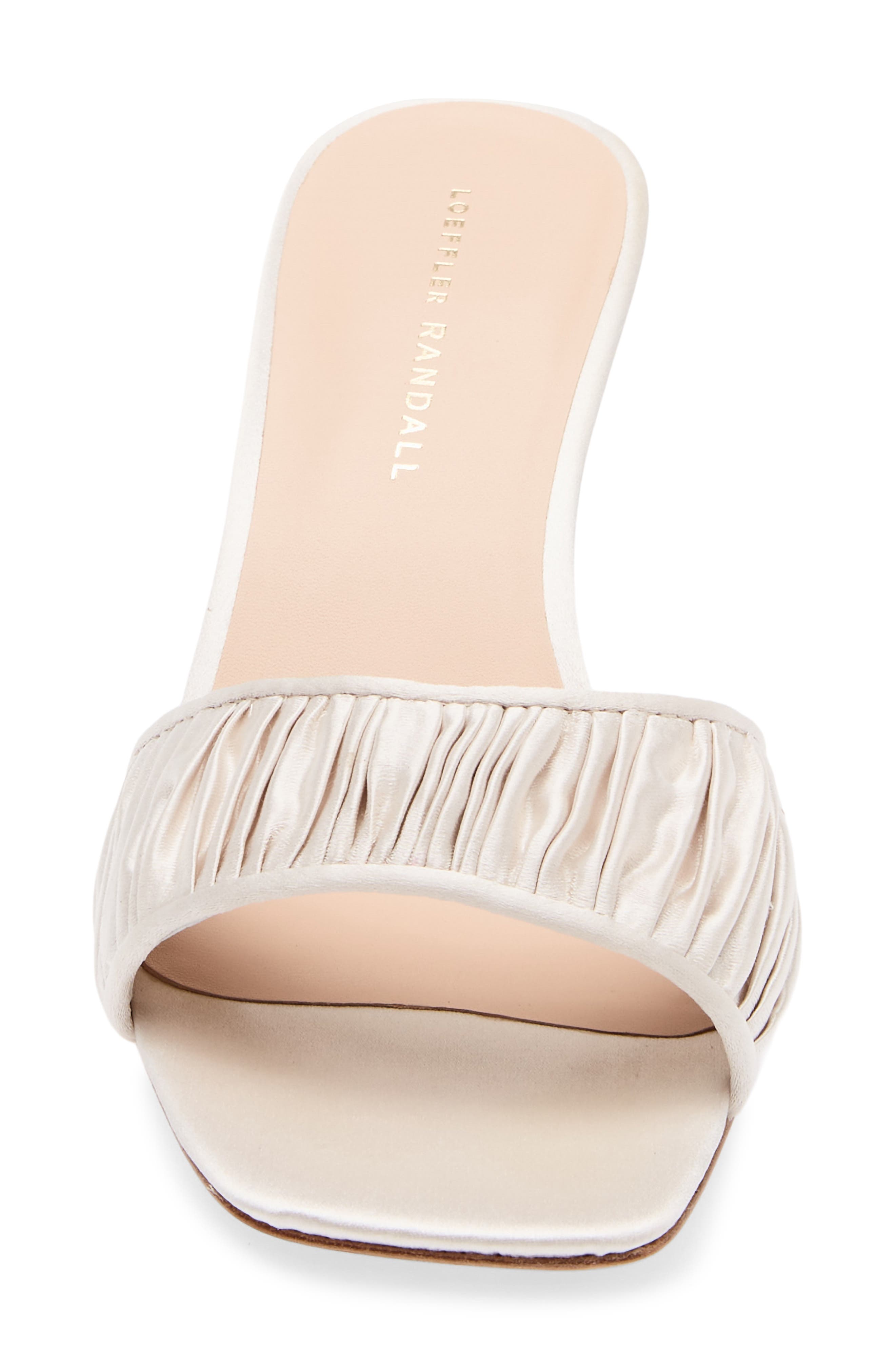 Loeffler Randall Naima Gathered Sandal, Alternate, color, Cream