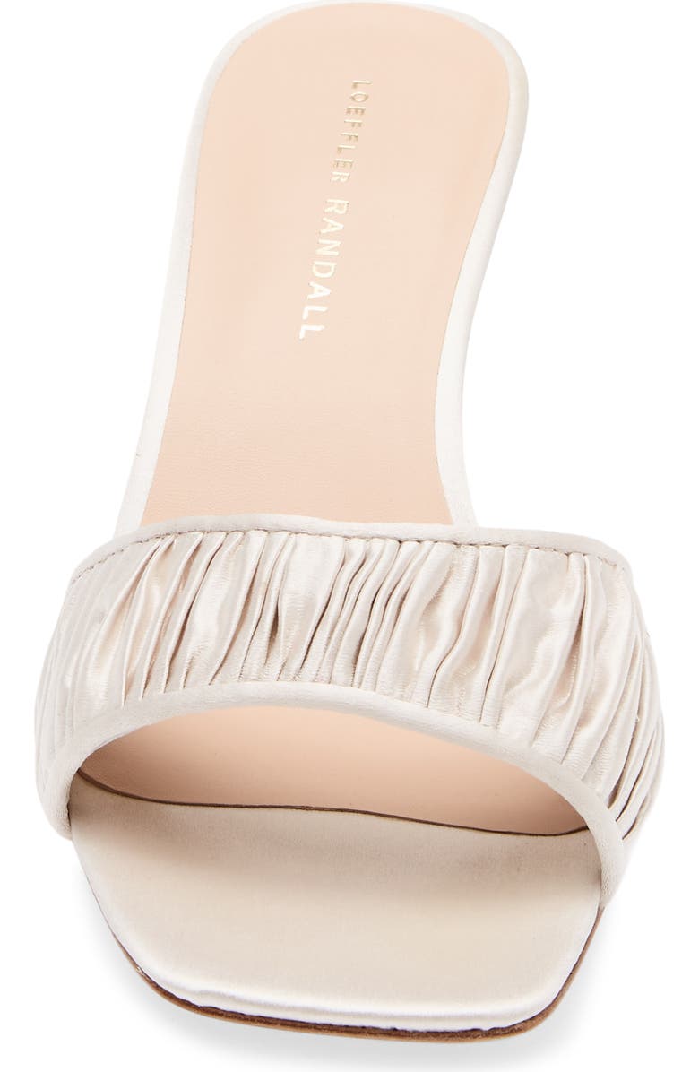 Loeffler Randall Naima Gathered Sandal, Alternate, color, Cream
