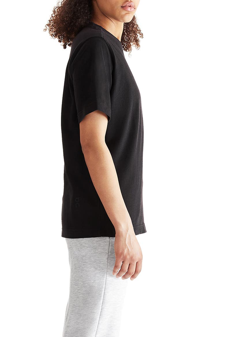 Club T Oversize Organic Cotton T-Shirt, Alternate, color, BLACK