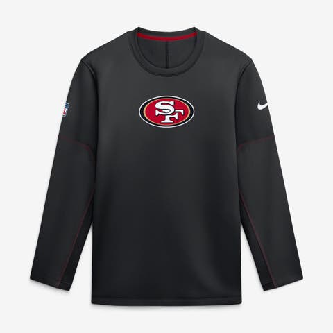 Men's Nike Black San Francisco 49ers Sideline Coaches Team Present Midweight Therma-FIT Sweatshirt